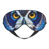 Blue Owl 1 Print Sleep Mask Silk-Like Eye Mask Sleeping Eye Mask for Women Men for Travel Sleep Relaxation view 1
