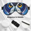 Blue Owl 1 Print Sleep Mask Silk-Like Eye Mask Sleeping Eye Mask for Women Men for Travel Sleep Relaxation view 4