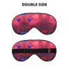 Abstract Heart Print Sleep Mask Silk-Like Eye Mask Sleeping Eye Mask for Women Men for Travel Sleep Relaxation view 2