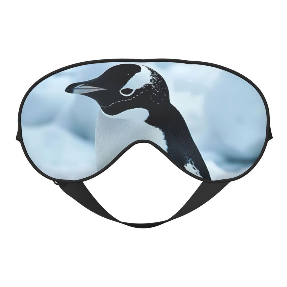 Penguin Print Sleep Mask Silk-Like Eye Mask Sleeping Eye Mask for Women Men for Travel Sleep Relaxation