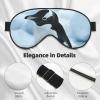 Penguin Print Sleep Mask Silk-Like Eye Mask Sleeping Eye Mask for Women Men for Travel Sleep Relaxation view 4