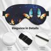 HDSKFNS Cute Butterfly Print Sleep Mask Silk-Like Eye Mask Sleeping Eye Mask For Women Men For Travel Sleep Relaxation view 4