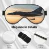 Aircraft Fighter Jets Print Sleep Mask Silk-Like Eye Mask Sleeping Eye Mask for Women Men for Travel Sleep Relaxation view 4