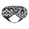 Black and White Soccer Ball Pattern Print Sleep Mask Silk-Like Eye Mask Sleeping Eye Mask for Women Men for Travel Sleep Relaxation view 1