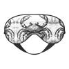 Cartoon Crab 1 Print Sleep Mask Silk-Like Eye Mask Sleeping Eye Mask for Women Men for Travel Sleep Relaxation view 1