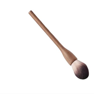 1Pcs Vintage European Wood Handle Makeup Brush - Super Soft Blush, Foundation & Contour Brush for Flawless Application(Highlight Brush)