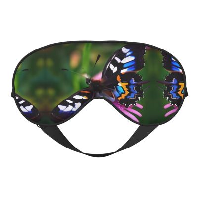 Colorful Butterfly Print Sleep Mask Silk-Like Eye Mask Sleeping Eye Mask for Women Men for Travel Sleep Relaxation