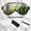 Bell Orchid Print Print Sleep Mask Silk-Like Eye Mask Sleeping Eye Mask for Women Men for Travel Sleep Relaxation view 4