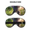 Cute Black Pug Dog Print Sleep Mask Silk-Like Eye Mask Sleeping Eye Mask for Women Men for Travel Sleep Relaxation view 2