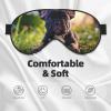 Cute Black Pug Dog Print Sleep Mask Silk-Like Eye Mask Sleeping Eye Mask for Women Men for Travel Sleep Relaxation view 3