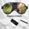 Cute Black Pug Dog Print Sleep Mask Silk-Like Eye Mask Sleeping Eye Mask for Women Men for Travel Sleep Relaxation view 4