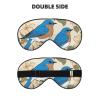 Bluebird Pattern 03 Print Sleep Mask Silk-Like Eye Mask Sleeping Eye Mask for Women Men for Travel Sleep Relaxation view 2