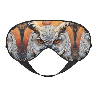 HDSKFNS Owl Beliefs Print Sleep Mask Silk-Like Eye Mask Sleeping Eye Mask For Women Men For Travel Sleep Relaxation