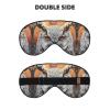 HDSKFNS Owl Beliefs Print Sleep Mask Silk-Like Eye Mask Sleeping Eye Mask For Women Men For Travel Sleep Relaxation view 2