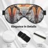 HDSKFNS Owl Beliefs Print Sleep Mask Silk-Like Eye Mask Sleeping Eye Mask For Women Men For Travel Sleep Relaxation view 4
