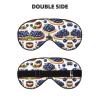 Food Made of Blueberry02 Print Sleep Mask Silk-Like Eye Mask Sleeping Eye Mask for Women Men for Travel Sleep Relaxation view 2