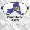 HDSKFNS New York State Flag Map Print Sleep Mask Silk-Like Eye Mask Sleeping Eye Mask For Women Men For Travel Sleep Relaxation view 3
