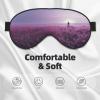 HDSKFNS Purple Print Sleep Mask Silk-Like Eye Mask Sleeping Eye Mask For Women Men For Travel Sleep Relaxation view 3