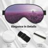 HDSKFNS Purple Print Sleep Mask Silk-Like Eye Mask Sleeping Eye Mask For Women Men For Travel Sleep Relaxation view 4