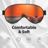 HDSKFNS Basketball Orange Print Sleep Mask Silk-Like Eye Mask Sleeping Eye Mask For Women Men For Travel Sleep Relaxation view 3