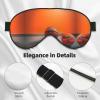 HDSKFNS Basketball Orange Print Sleep Mask Silk-Like Eye Mask Sleeping Eye Mask For Women Men For Travel Sleep Relaxation view 4