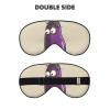 Cartoon Eggplant Print Sleep Mask Silk-Like Eye Mask Sleeping Eye Mask for Women Men for Travel Sleep Relaxation view 2