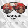 Abstract Red Dragonfly Print Sleep Mask Silk-Like Eye Mask Sleeping Eye Mask for Women Men for Travel Sleep Relaxation view 3
