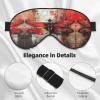 Abstract Red Dragonfly Print Sleep Mask Silk-Like Eye Mask Sleeping Eye Mask for Women Men for Travel Sleep Relaxation view 4