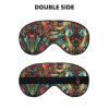 Art Guitar Pattern Print Sleep Mask Silk-Like Eye Mask Sleeping Eye Mask for Women Men for Travel Sleep Relaxation view 2