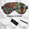 Art Guitar Pattern Print Sleep Mask Silk-Like Eye Mask Sleeping Eye Mask for Women Men for Travel Sleep Relaxation view 4