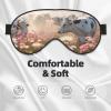 Flower Cow Farm Print Sleep Mask Silk-Like Eye Mask Sleeping Eye Mask for Women Men for Travel Sleep Relaxation view 3
