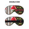 Christmas Tree Red Print Sleep Mask Silk-Like Eye Mask Sleeping Eye Mask for Women Men for Travel Sleep Relaxation view 2