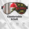 Christmas Tree Red Print Sleep Mask Silk-Like Eye Mask Sleeping Eye Mask for Women Men for Travel Sleep Relaxation view 3
