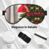 Christmas Tree Red Print Sleep Mask Silk-Like Eye Mask Sleeping Eye Mask for Women Men for Travel Sleep Relaxation view 4