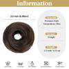 Bun, Women's Synthetic Hair Donut Scrunchies - Messy Bun Maker Elastic Hairpiece for Women(Brown black) view 3