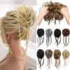 Bun, Straight Tails Messy Bun Hair Piece Curly Hair Bun Extensions for Women for Women(Dark brown) view 1