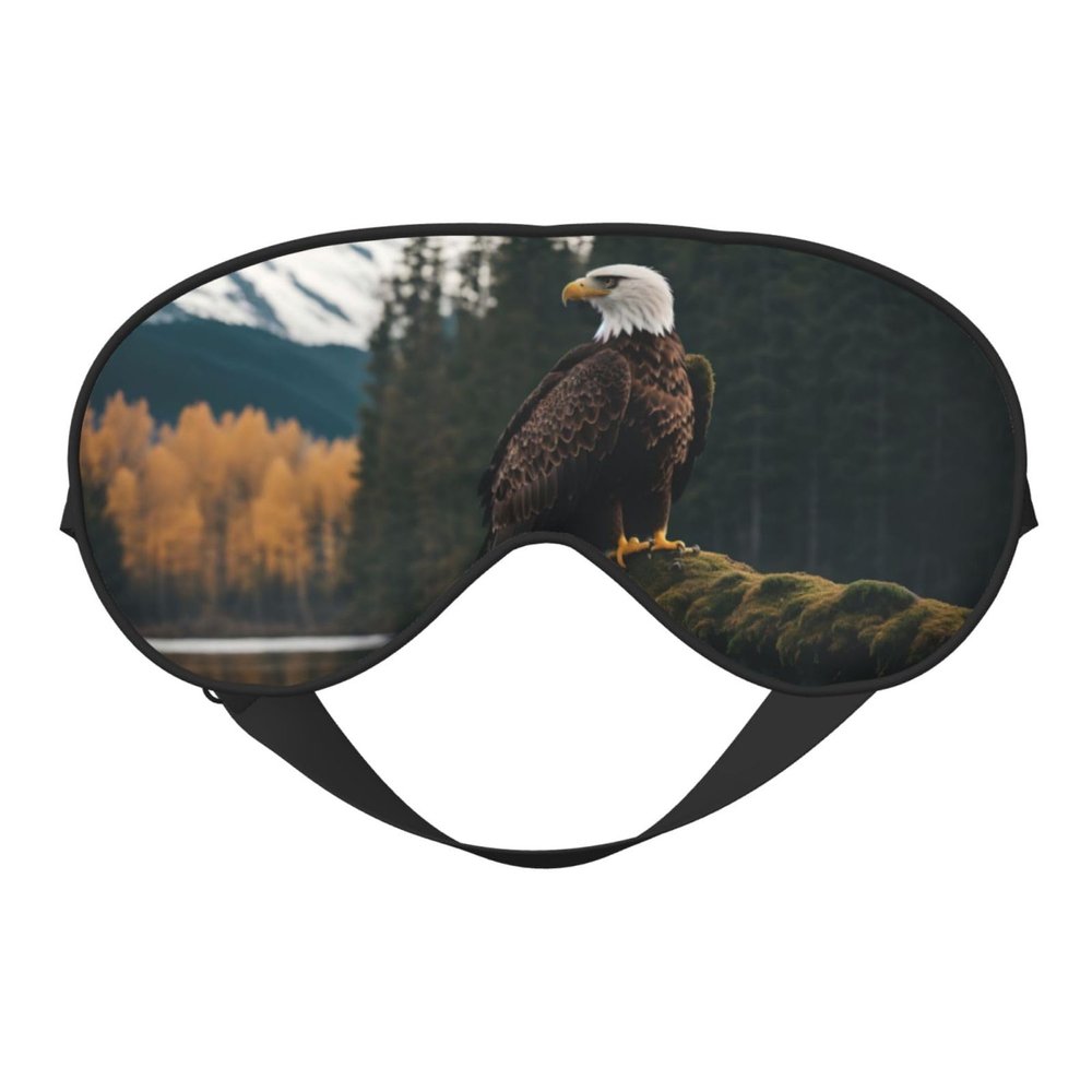 Flying Eagle Print Sleep Mask Silk-Like Eye Mask Sleeping Eye Mask for Women Men for Travel Sleep Relaxation