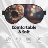 Flowers Guitar Print Sleep Mask Silk-Like Eye Mask Sleeping Eye Mask for Women Men for Travel Sleep Relaxation view 3