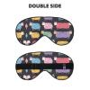 Cute Colorful Sheep Cartoon Pattern Print Sleep Mask Silk-Like Eye Mask Sleeping Eye Mask for Women Men for Travel Sleep Relaxation view 2