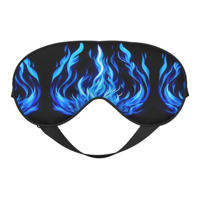HDSKFNS Indigo Flame Print Print Sleep Mask Silk-Like Eye Mask Sleeping Eye Mask For Women Men For Travel Sleep Relaxation