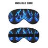 HDSKFNS Indigo Flame Print Print Sleep Mask Silk-Like Eye Mask Sleeping Eye Mask For Women Men For Travel Sleep Relaxation view 2