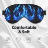 HDSKFNS Indigo Flame Print Print Sleep Mask Silk-Like Eye Mask Sleeping Eye Mask For Women Men For Travel Sleep Relaxation view 3