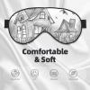 Halloween Flying Bats 1 Print Sleep Mask Silk-Like Eye Mask Sleeping Eye Mask for Women Men for Travel Sleep Relaxation view 3
