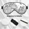 Halloween Flying Bats 1 Print Sleep Mask Silk-Like Eye Mask Sleeping Eye Mask for Women Men for Travel Sleep Relaxation view 4