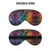 HDSKFNS Colorful Music Notes Print Sleep Mask Silk-Like Eye Mask Sleeping Eye Mask For Women Men For Travel Sleep Relaxation view 2