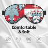 Abstract Polish Flag Map02 Print Sleep Mask Silk-Like Eye Mask Sleeping Eye Mask for Women Men for Travel Sleep Relaxation view 3