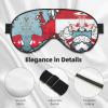 Abstract Polish Flag Map02 Print Sleep Mask Silk-Like Eye Mask Sleeping Eye Mask for Women Men for Travel Sleep Relaxation view 4