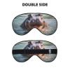 Cute Hippo Print Sleep Mask Silk-Like Eye Mask Sleeping Eye Mask for Women Men for Travel Sleep Relaxation view 2