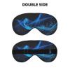 Abstract Geometric Print Sleep Mask Silk-Like Eye Mask Sleeping Eye Mask for Women Men for Travel Sleep Relaxation view 2