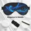 Abstract Geometric Print Sleep Mask Silk-Like Eye Mask Sleeping Eye Mask for Women Men for Travel Sleep Relaxation view 4